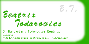 beatrix todorovics business card